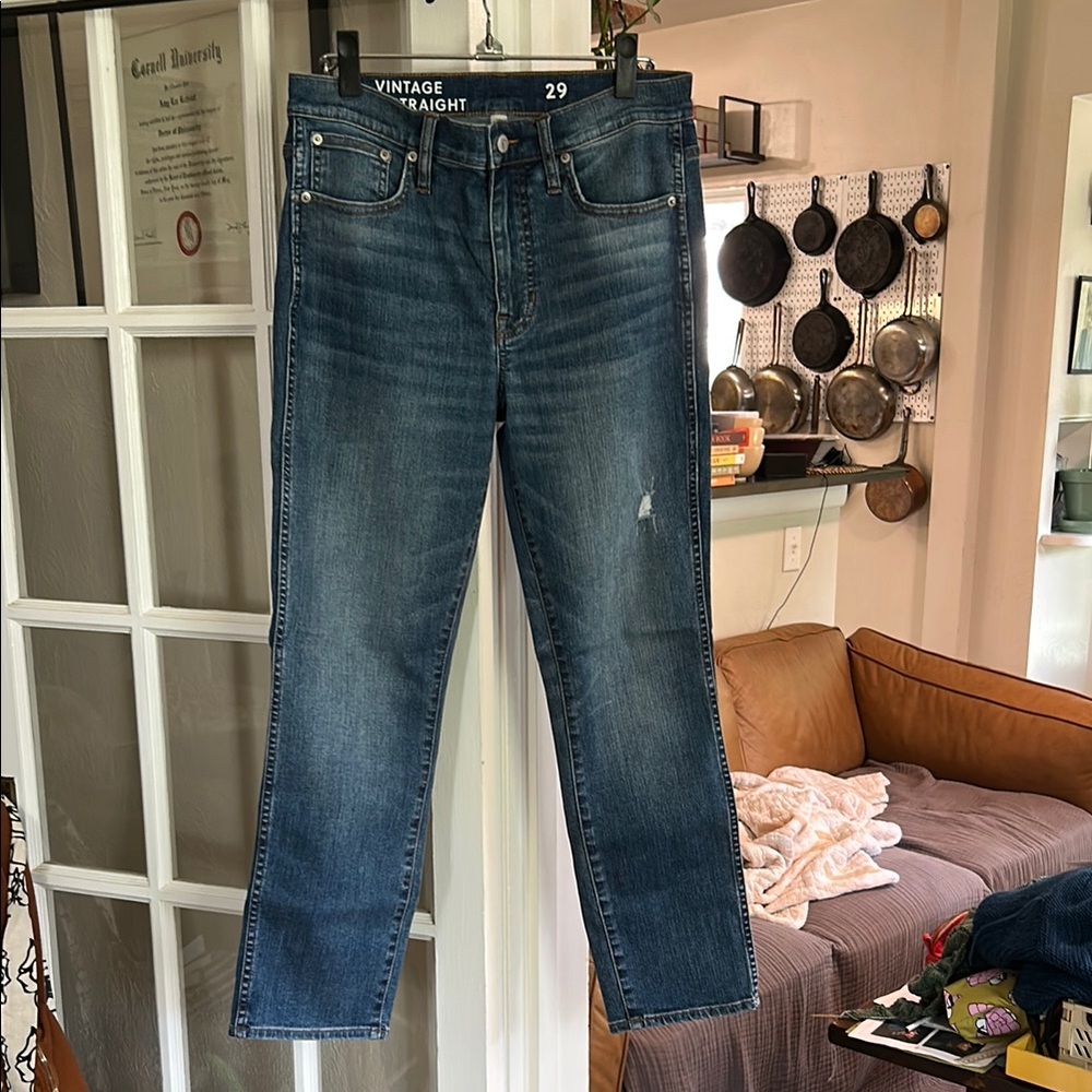 J. Crew 10” Vintage Slim Straight Jean (Breezy Ocean Wash/29)